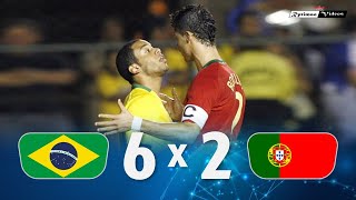 Brasil 6 x 2 Portugal Kaká x C Ronaldo ● 2008 Friendly Extended Goals amp Highlights HD [upl. by Raquela]