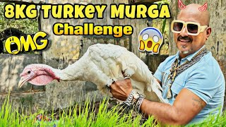 8KG Turkey Murga  Eating Challenge  Ulhas Kamathe  Chicken Leg Piece [upl. by Aicirtam]