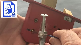 104 Lock picking for Beginners  5 Lever Mortice Lock picked in hand with homemade tension tool [upl. by Hsetirp]