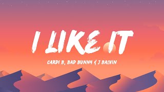 Cardi B Bad Bunny amp J Balvin  I Like It Lyrics [upl. by Aketal]