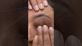 Eyebrow threading eyebrow shape eyebrow threading tutorial [upl. by Dyanne]