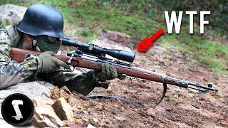 Real Wartime Mauser Kar98k to Airsoft Gun Conversion in ACTION [upl. by Fancie]