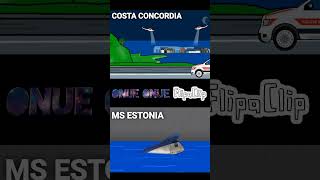 COSTA CONCORDIA And MS ESTONIA Sinking FlipaClip 🚢⚓️ [upl. by Carlita836]