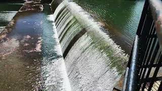 WATERWORKS DAM NEWARK OHIO Waterfall [upl. by Abdel597]