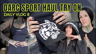 darc sport haul try on  DAILY VLOG 8 [upl. by Akemor]