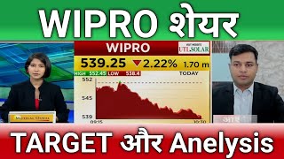 🔴WIPRO share letest news  Wipro technologies share anelysis  Wipro share Target [upl. by Ness]