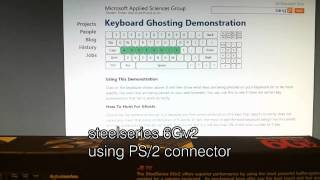 Steelseries 6Gv2 AntiGhosting Demonstration [upl. by Jr]