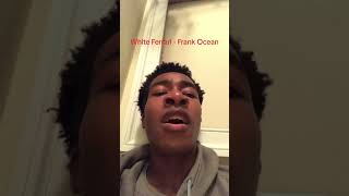 White Ferrari  Frank Ocean Song suggestions cover frankocean shorts [upl. by Ayvid]