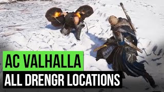 Assassins Creed Valhalla  All Lost Drengr Locations amp Fights I Think [upl. by Lisette]