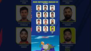 IPL Mega Auction 2025 Non Retained Indian Playing 11 For IPL 2025 rishabhpant klrahul shorts ipl [upl. by Myron]