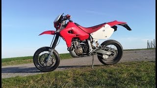 Honda Xr650r supermoto test ride [upl. by Coniah989]