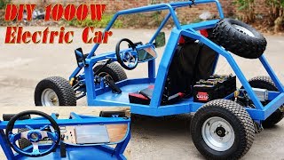 Build a 1000W Electric Gokart at Home  Electric car  Tutorial  Part 2 [upl. by Nets]