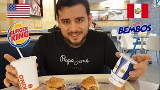 Burger King VS Bembos  Guerra de Hamburguesas [upl. by Nosrac884]