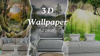 3 D Wallpaper Design  Modern Design Top Design Latest Design  2024 [upl. by Ajiram]