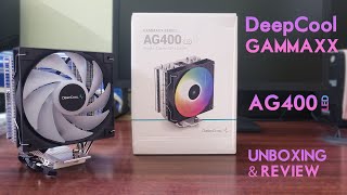 Deepcool AG400 led Air Cooler Unboxing and Installation in AM4 Socket [upl. by Josiah39]