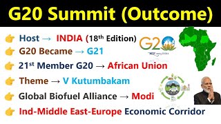 G20 Summits 2023  Key Highlights  Indias G20 Presidency 2023  Current Affairs 2023  modi [upl. by Bron]