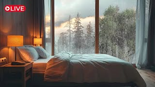 FALL ASLEEP INSTANTLY NO ADS Low Tone White Noise amp Gentle Rain on Window  ASMR to Sleep 2 [upl. by Irodim214]