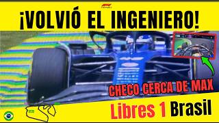 LIBRES F1 BRASIL FRANCO COLAPINTO SUFRE CON EL SETUP SERGIO PÉREZ MEJORA Y NORRIS P1 [upl. by Nyrb]