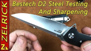 Bestech D2 Steel Testing and Sharpening [upl. by Evans]