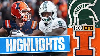 Michigan State Spartans vs Illinois Fighting Illini Highlights  FOX College Football [upl. by Kera64]