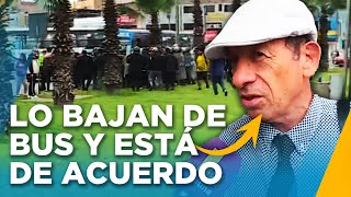 Pasajeros son obligados a bajar por transportistas en paro quotEstá bien que haya protestaquot [upl. by Sirois]