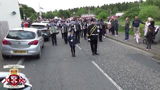 Castlewellan Victoria Accordion Band  Kilcluney Volunteers FB 75th Ann Parade 2024 [upl. by Aicenod]