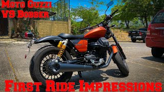 Moto Guzzi V9 Bobber Sport First Ride Impressions [upl. by Maggio]