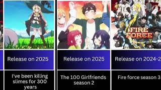 A2ZUpcoming Anime 20242025Full Comparison [upl. by Ynatterb]