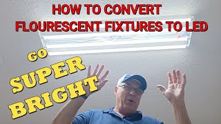 How to Easily Convert Fluorescent to LED  Step by Step Instructions Ballast Bypass [upl. by Leehar]