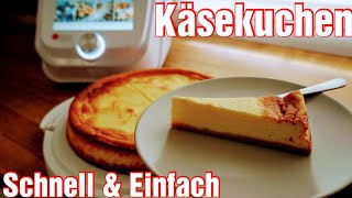 MCC  Backen  Käsekuchen einfach amp schnell  Monsieur Cuisine Connect  Rezepte Test 🎬 [upl. by Lebasiairam]