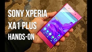 Sony Xperia XA1 Plus Hands On Demo Features Check [upl. by Sladen484]