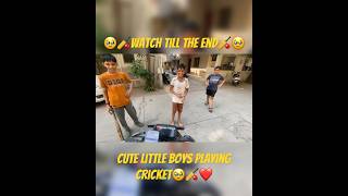 Cute little boys playing cricket🏏❤️motovlog motovlogger cricket [upl. by Carlyn]