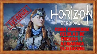 Horizon Zero Dawn  COMO CONSEGUIR CELULAS DE ENERGIA Y ARMADURA TEJEESCUDO [upl. by Eednam]