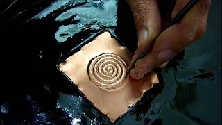 Copper spiral  Repoussé and chasing [upl. by Athene]