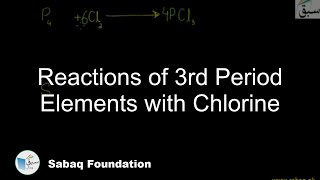 Reactions of 3rd Period Elements with Chlorine Chemistry Lecture  Sabaqpk [upl. by Aniwde]