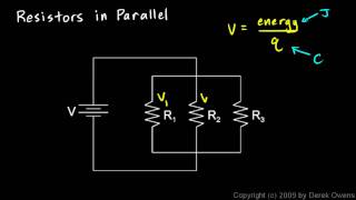 Physics 1342b  Resistors in Parallel [upl. by Nihi935]