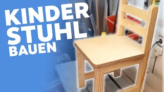 KINDERSTUHL selber bauen  mit Bauplan [upl. by Nay]