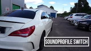 Active exhaust  sound motorljud Mercedes Cclass 180 2016 1x Sound Booster Pro [upl. by Briggs]