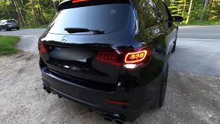 Mercedes GLC 43 AMG 2021 acceleration and sound [upl. by Nidia]