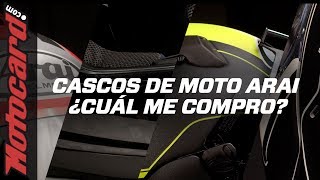 CASCOS ARAI ¿Cuál me compro Te los enseñamos TODOS [upl. by Cralg]