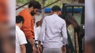 Nikitin Dheer with Wife Kratika Sengar Dheer and Daughter Devika at Shilpa Shetty House akpaps6215 [upl. by Ahsaei]