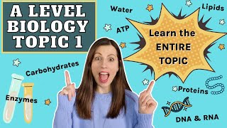 A level Biological Molecules  Learn the ENTIRE topic in this video AQA A level Biology Revision [upl. by Riek]