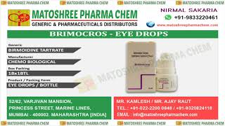 Brimonidine Tartrate Ophthalmic Solution 02wv Leading Suppliers in India • Matoshree Pharma Chem [upl. by Wilfred]