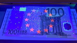 EURO money under UV light [upl. by Hawkie189]