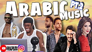 Arab1c Music Reaction Pt2 🤯🔥 Mohamed Ramadan Nancy Ajram Saad Lamjarred amp CALEMA MUST WATCH [upl. by Artemahs]