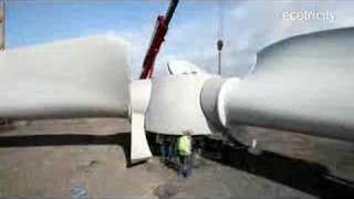 Ecotricity  Bristol Port  Wind Turbine Construction Video [upl. by Rivi]