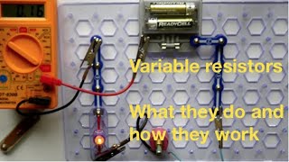 Variable resistors how they work and what they do fizzicsorg [upl. by Hairom]