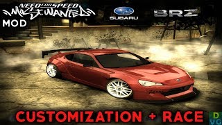 NFS Most Wanted  Subaru BRZ Customization  Race MOD [upl. by Lucey]