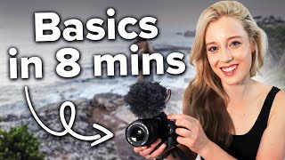 Learn Videography Basics in 8 Minutes Beginners Tutorial [upl. by Jennica]