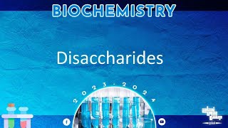 L2 CHO chemistry 2 Disaccharides  Biochemistry [upl. by Enrahs]